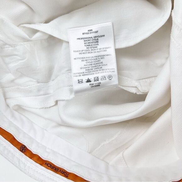 Tory Burch Cuffed Cropped Sailor Pants Sz 8 - Picture 8 of 10
